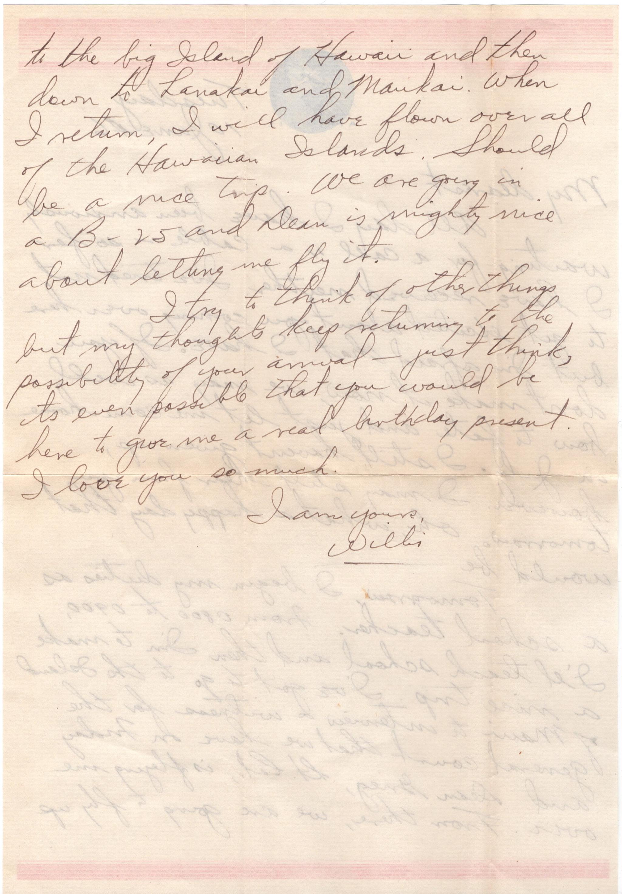 June 10, 1946: Back of letter