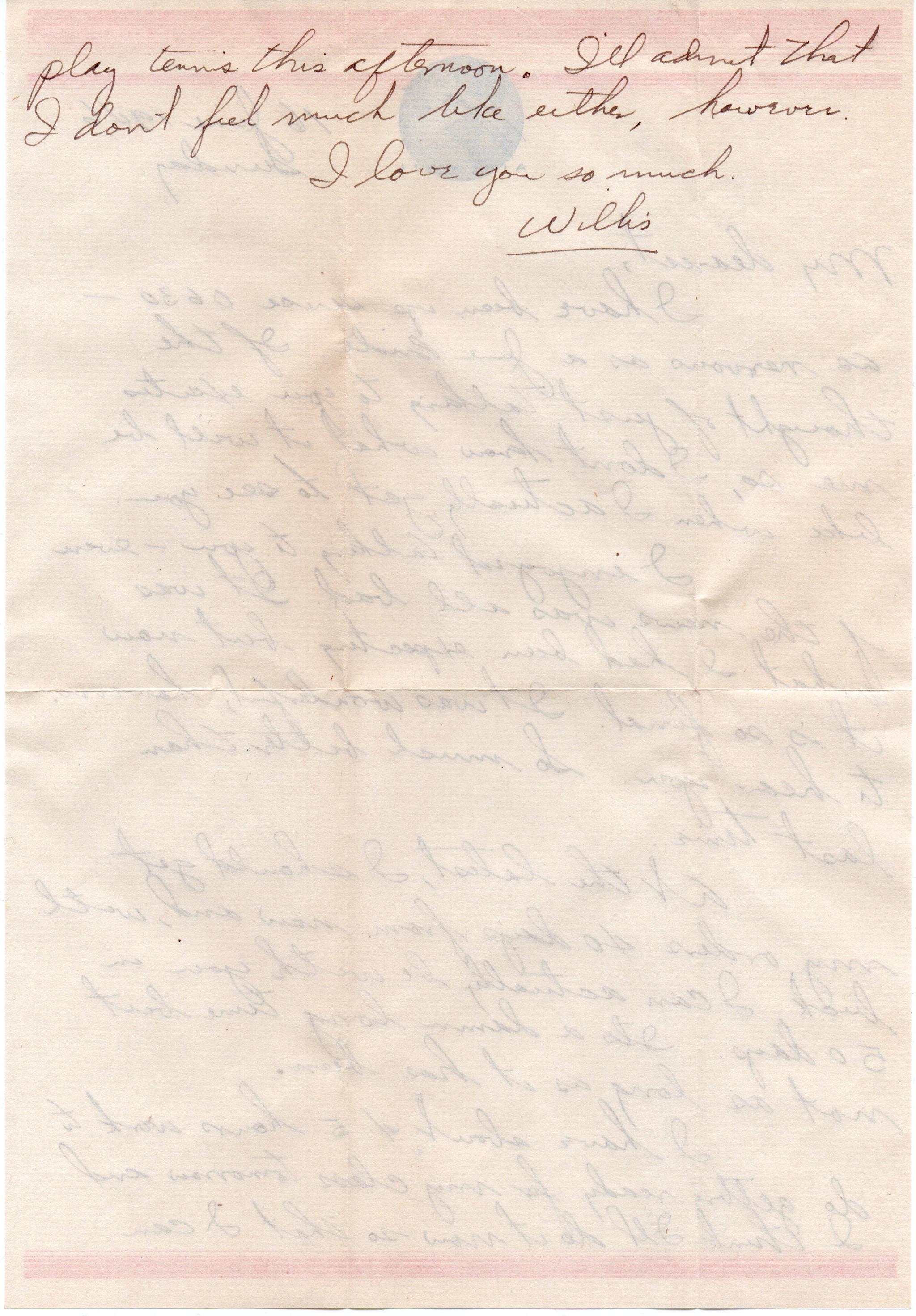 June 16, 1946: Back of letter