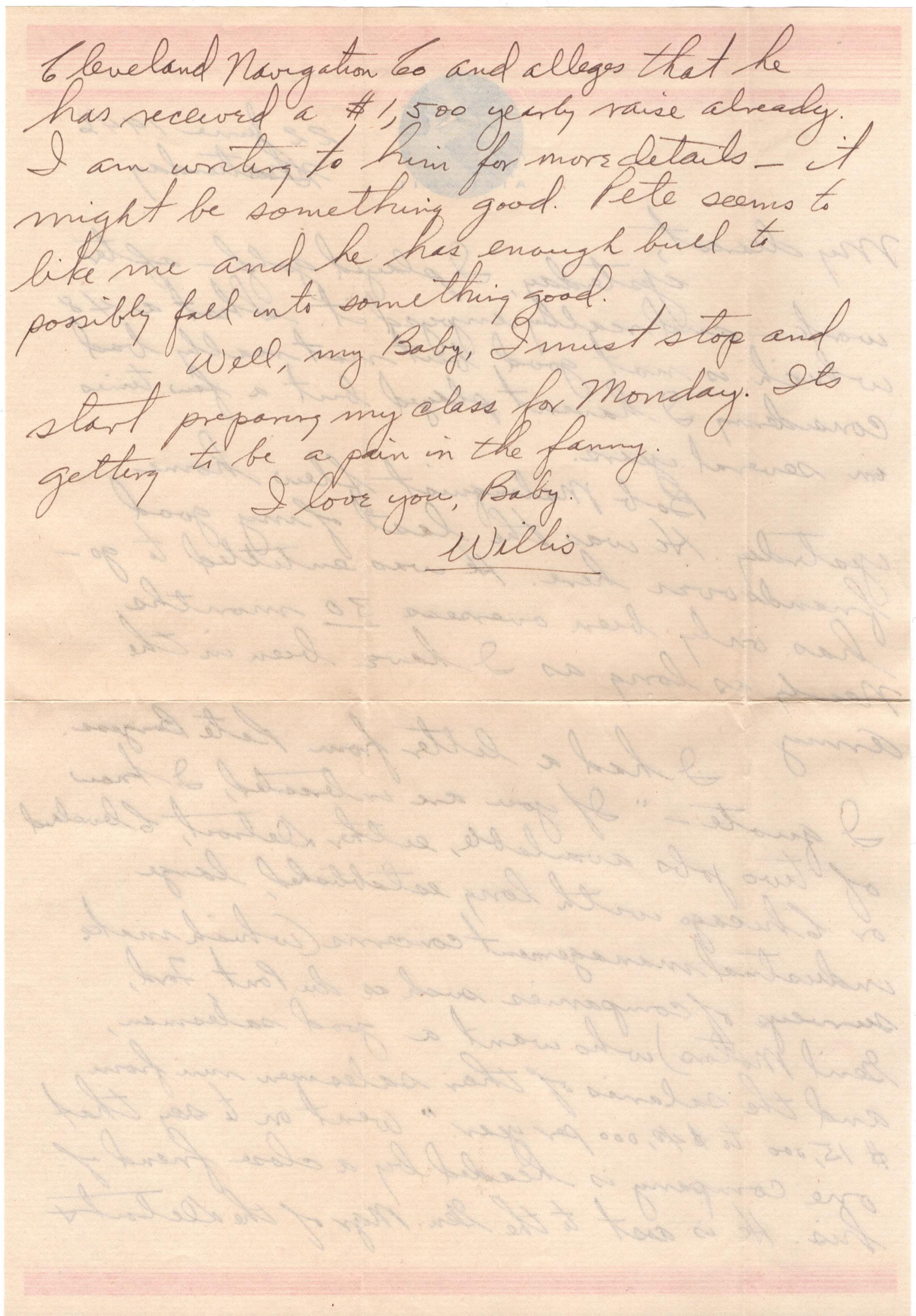 June 22, 1946: Back of letter