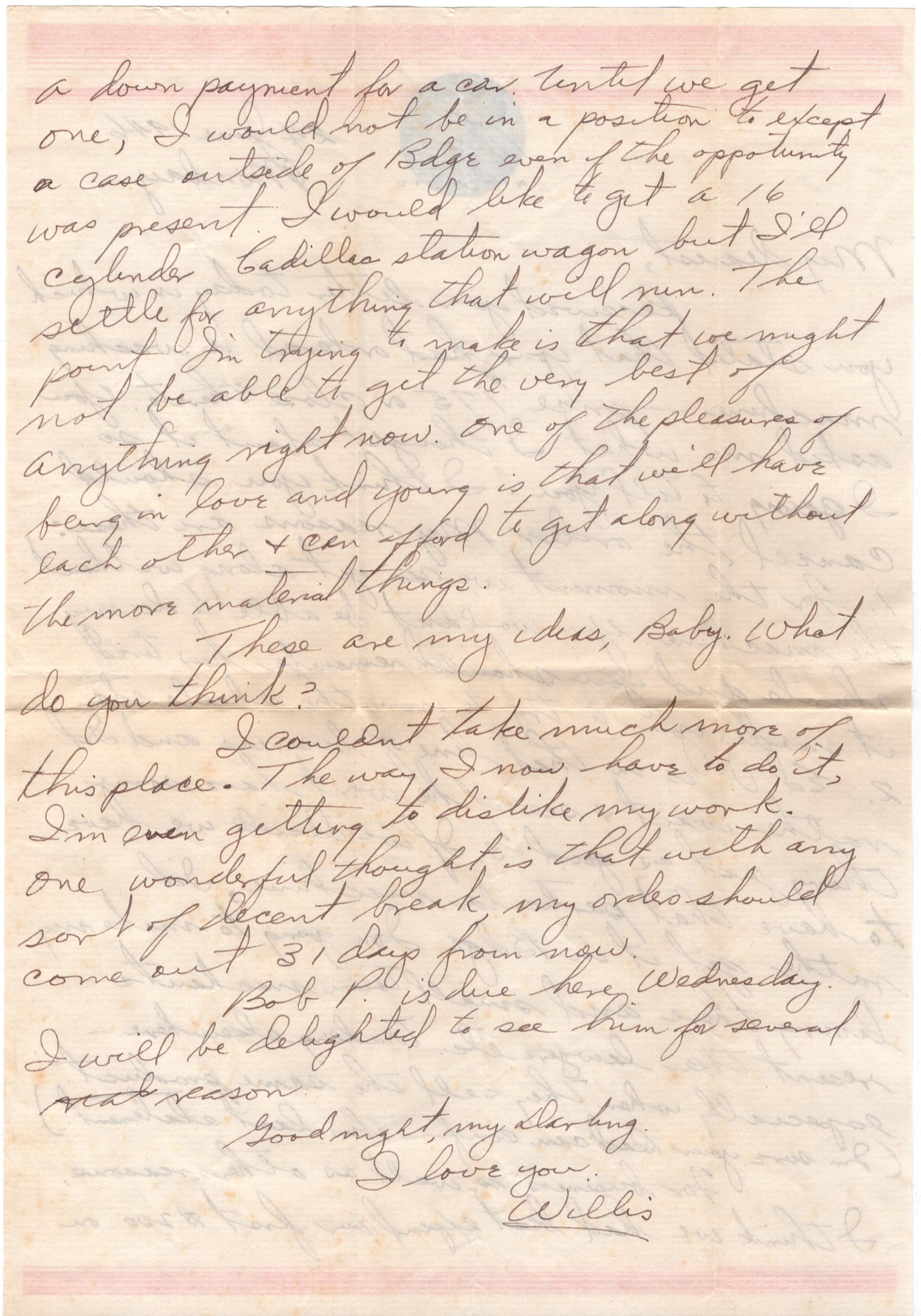 June 24, 1946: Back of letter