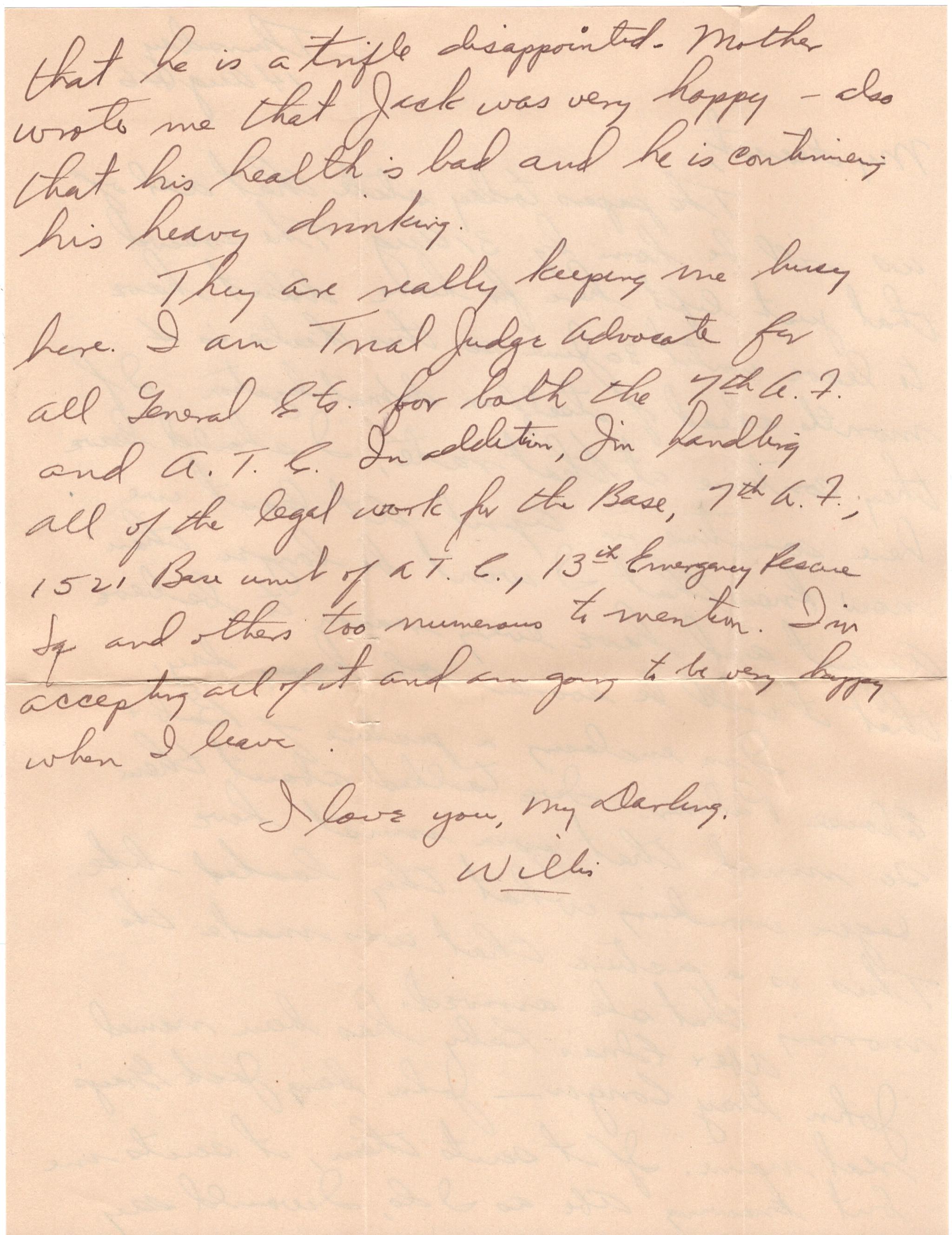 August 14, 1946: Back of letter