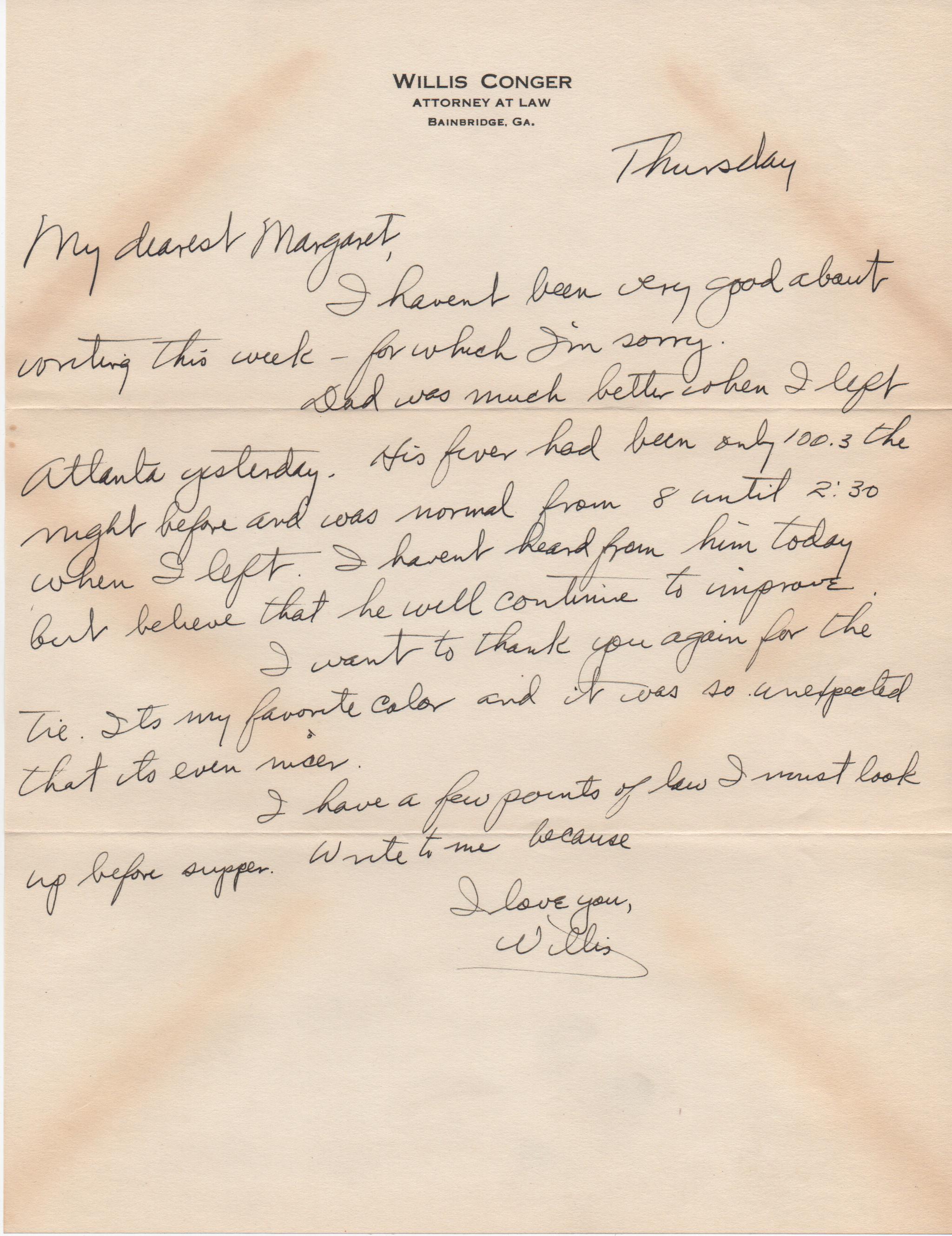 September 5, 2020: Front of letter