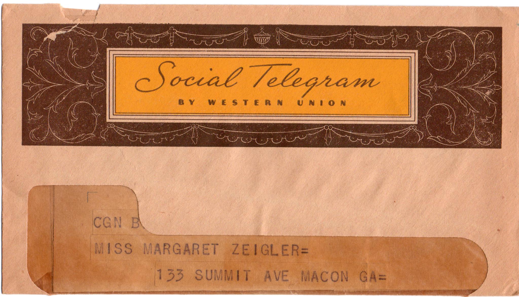 September 5, 2020: Front of envelope