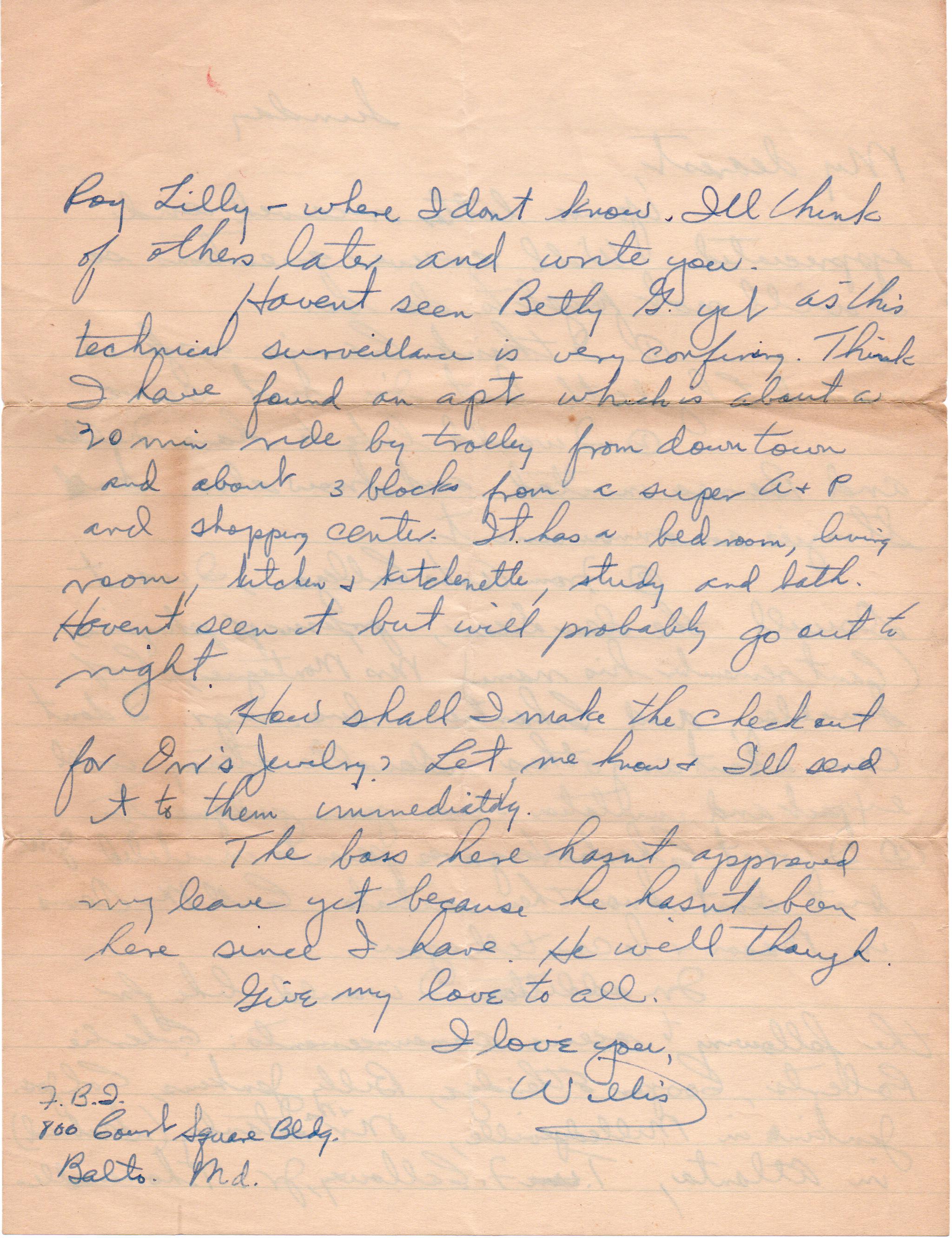 September 5, 2020: Back of letter