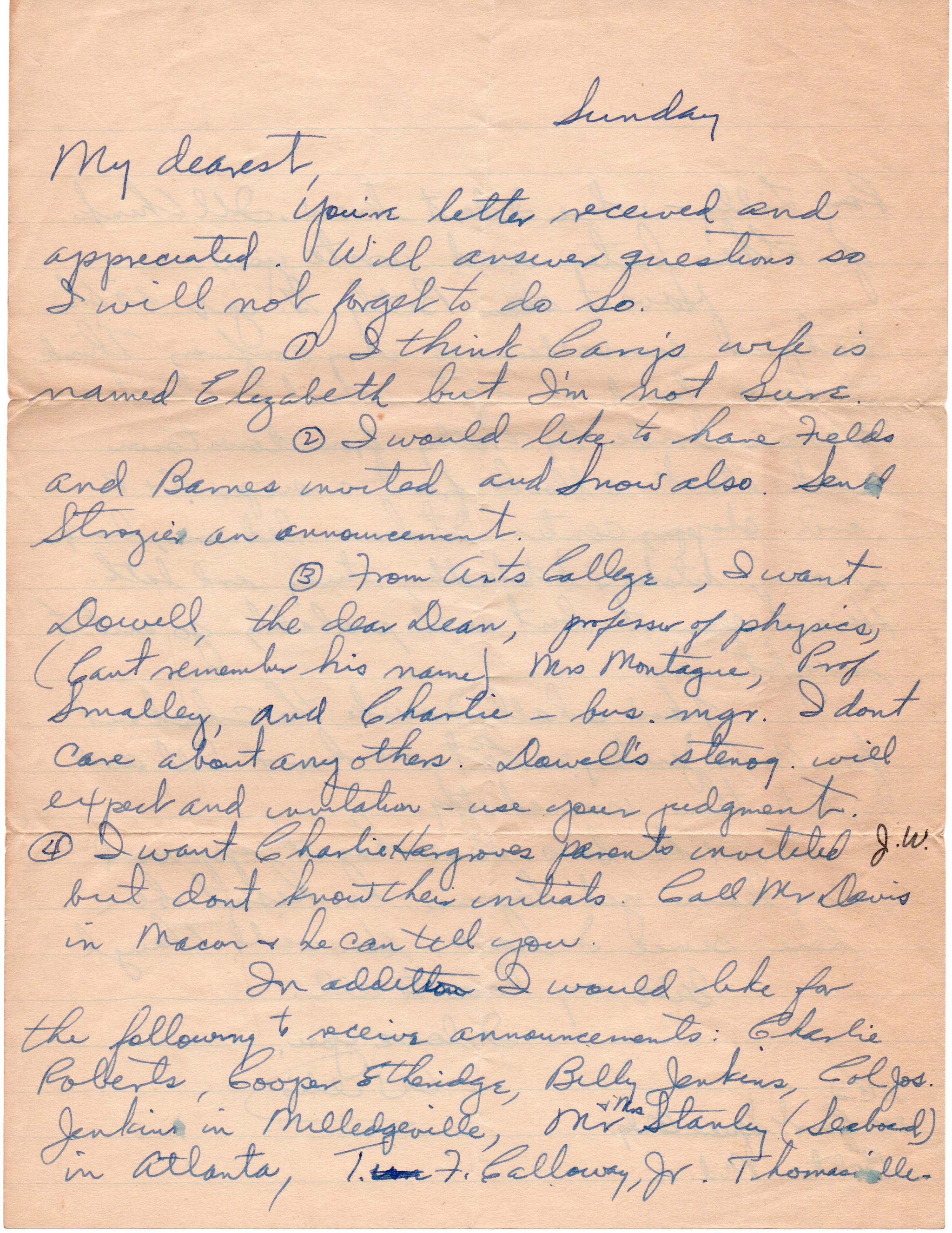 September 5, 2020: Front of letter