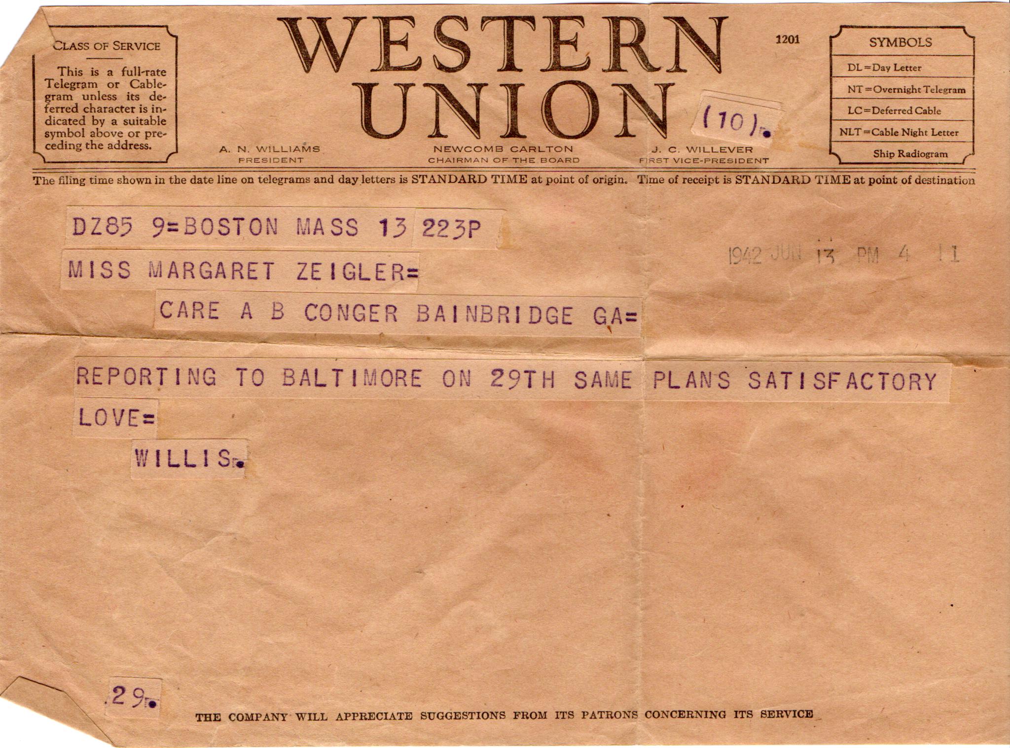 September 5, 2020: Front of letter